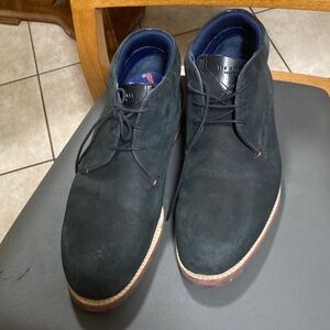 Ted Baker Dark Chukka Boots with Blue Interior
